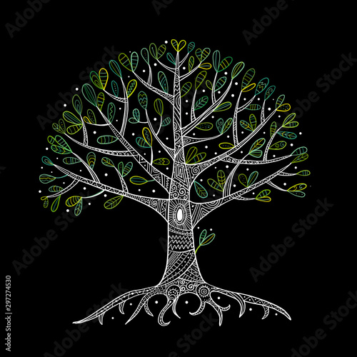Tree with roots for your design