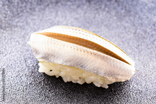 Japanese food nigiri sushi (Gizzard Shad) photo