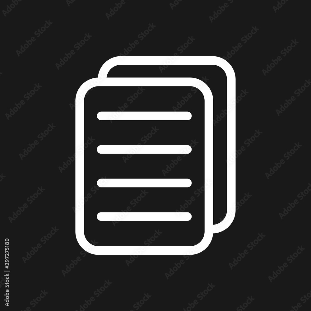 Document flat icon, Document vector icon. Illustration for graphic and web design Document flat icon, Document vector icon. Illustration for graphic and web design