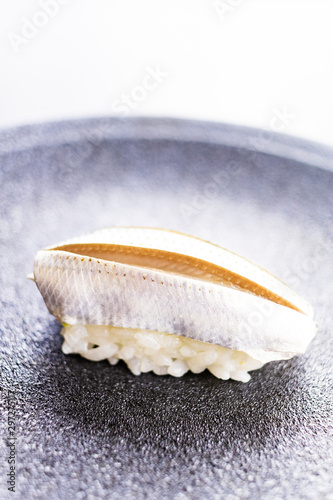 Japanese food nigiri sushi (Gizzard Shad) photo