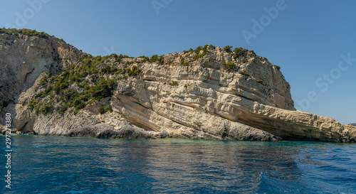 rocky cliff on zakynthos