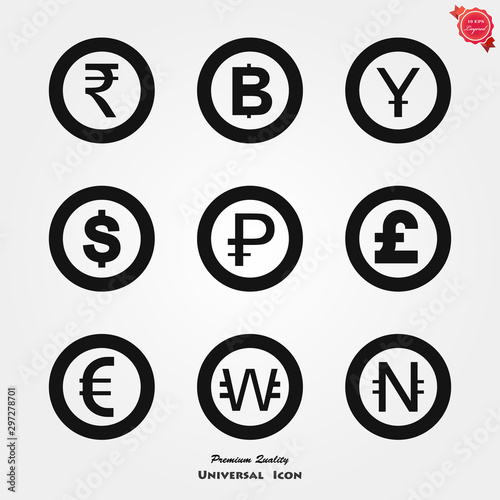 Free Download Money Currency Icon design template. Vector EPS - GFXLoad