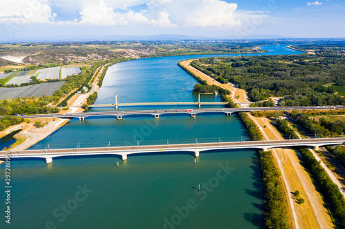 Three bridges near Roquemaure photo