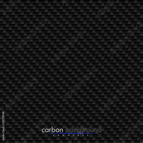 Black carbon vector background. Graphic automotive pattern. Realistic pattern. Seamless geometric pattern.