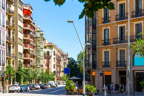 Eixample district - most beautiful area of Barcelona. Spain © JackF