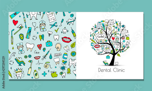 Greeting card design, dental clinic