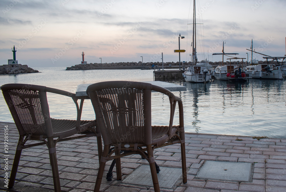 Cala Bona Majorca just before sunrise an ideal place to sit and await the beautiful morning to come. Cala Bona Majorca just before sunrise an ideal place to sit and await the beautiful morning to come.