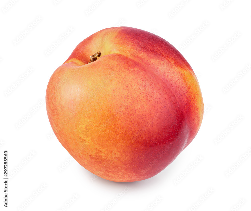 Nectarine fruit isolated on white background cutout Nectarine fruit isolated on white background cutout