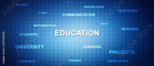 2d illustration Online Education concept