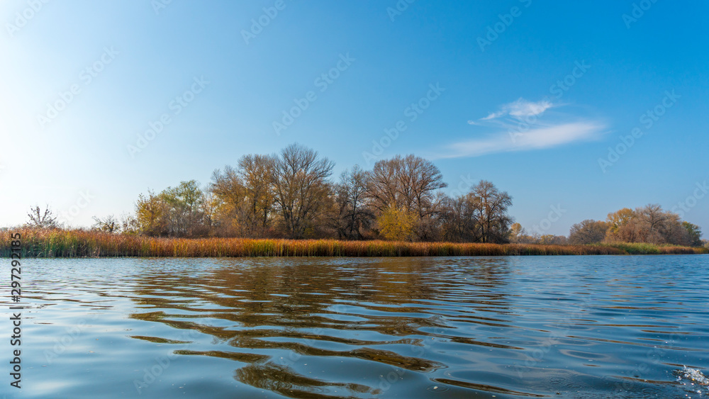 the late autumn river landscape the late autumn river landscape