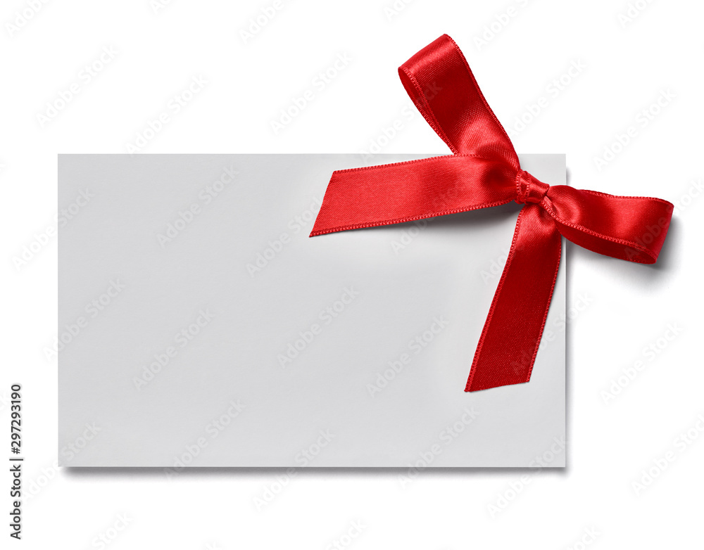 note greeting card red ribbon note greeting card red ribbon
