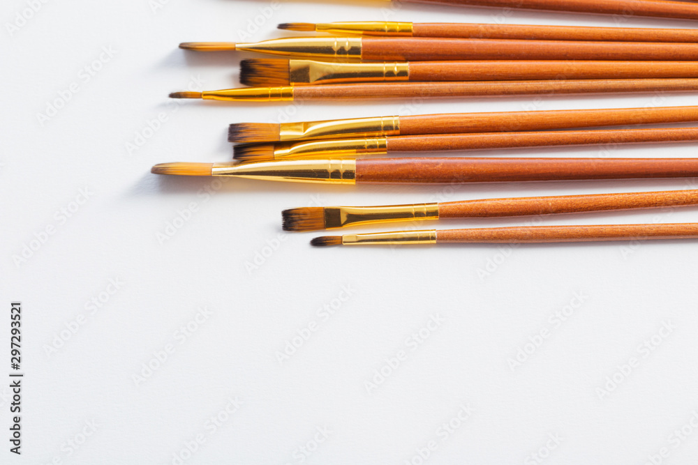 paintbrush on white background paintbrush on white background