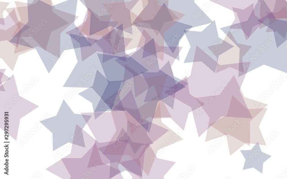 Gray translucent stars on a white background. Gray tones. 3D illustration Gray translucent stars on a white background. Gray tones. 3D illustration