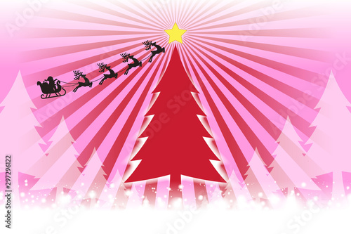 #Background #wallpaper #Vector #Illustration #design #clip_art #art #free #free_size ベクターイラスト背景壁紙,冬のイベント,集中線,メリークリスマス,ツリー,無料素材,クリスマスカード