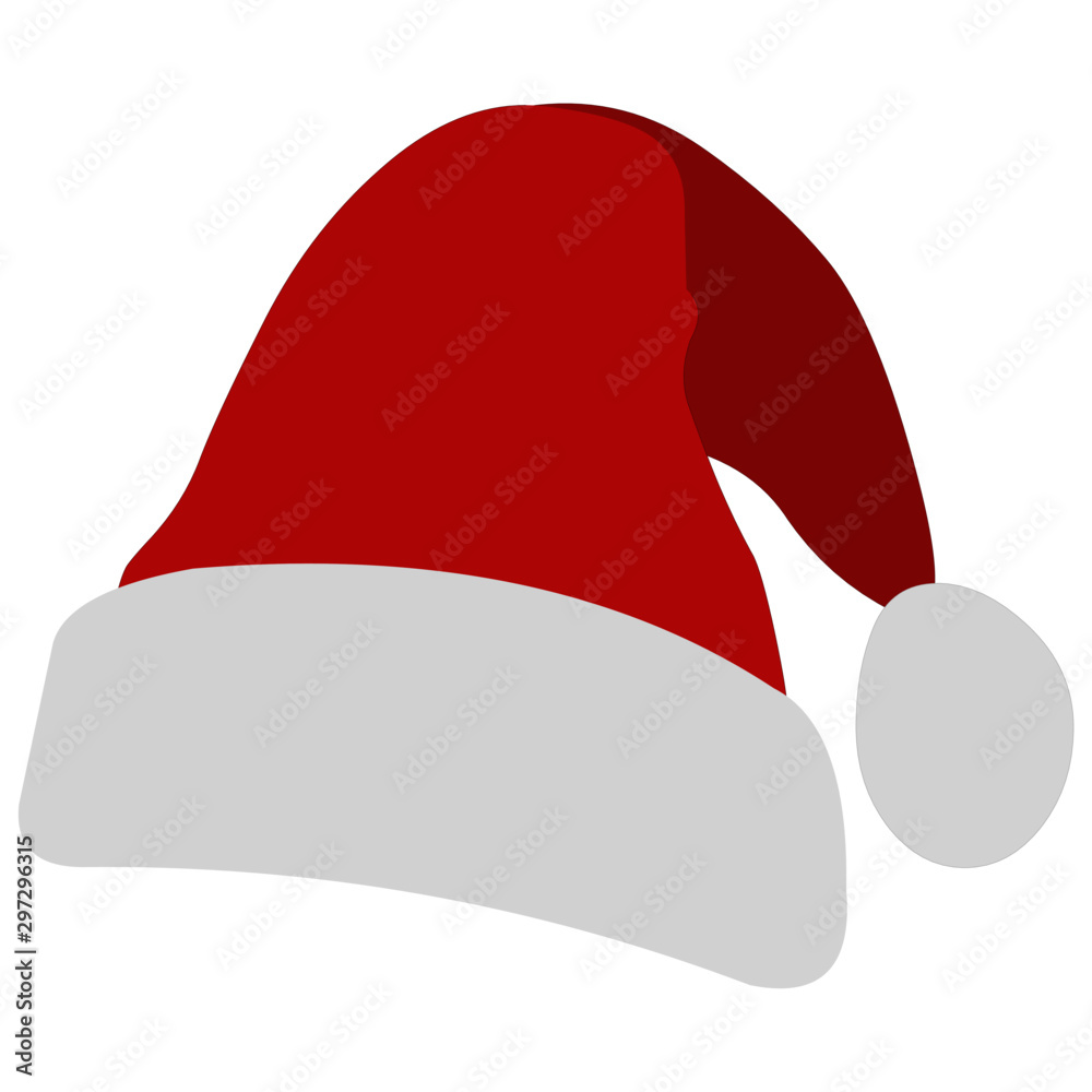 Santa Cap - Top turned Right - Cartoon Vector Image Santa Cap - Top turned Right - Cartoon Vector Image