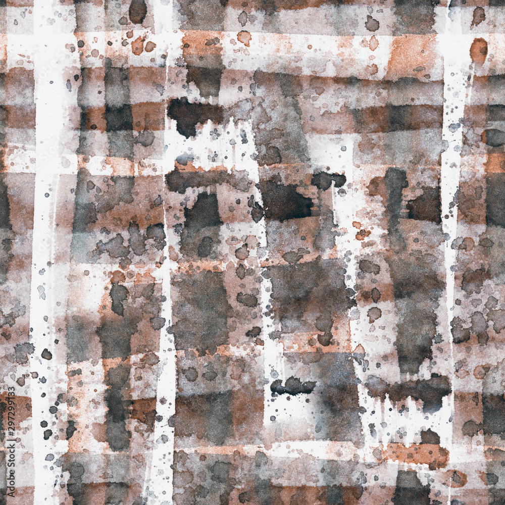 Watercolor abstract seamless pattern with stripes. Watercolor abstract seamless pattern with stripes.
