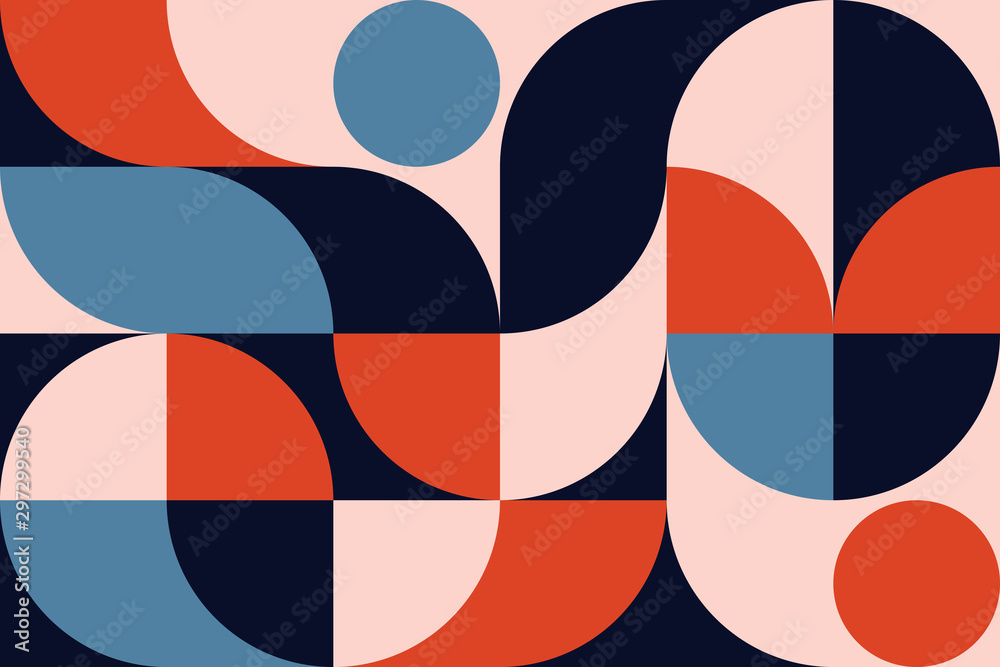 Plakat Grafika abstrakcyjna wzór geometryczny