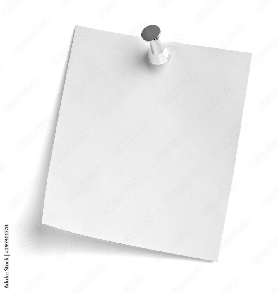 note paper push pin message red white black note paper push pin message red white black