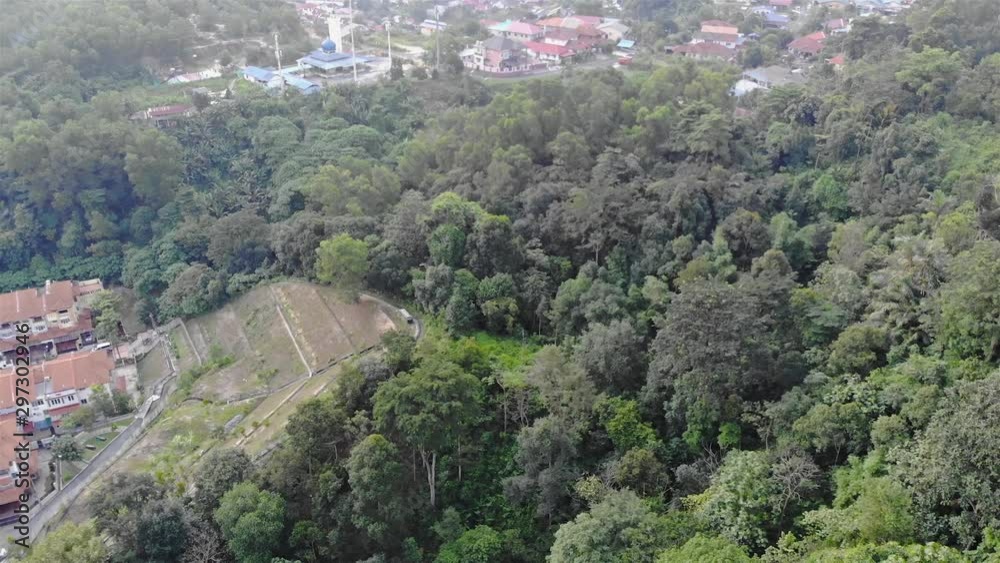 Top Aerial View Of Ampang Hill - Pan Right To Left Top Aerial View Of Ampang Hill - Pan Right To Left