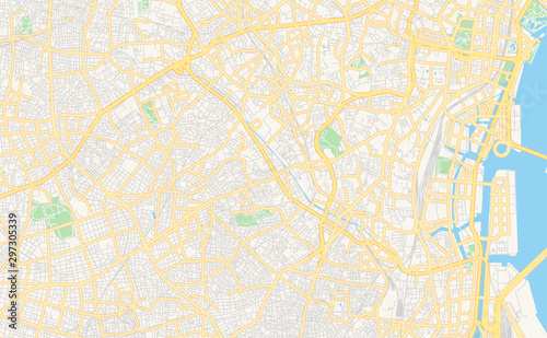 Printable street map of Meguro  Japan