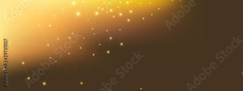 High Technology Business. Data Motion. Glow Dots 
