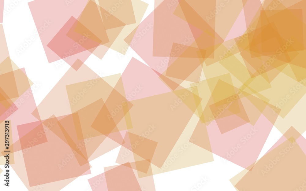Multicolored translucent squares on white background. 3D illustration Multicolored translucent squares on white background. 3D illustration