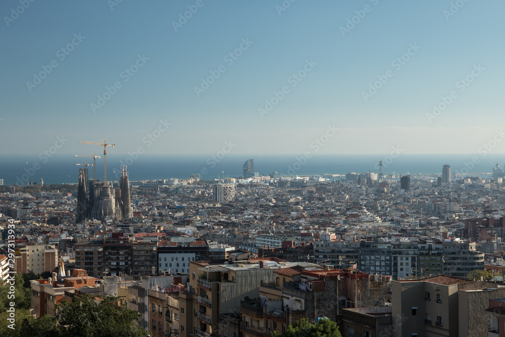 Barcelona city view
