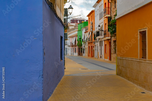 Old town of Denia city in Alicante, coastal and cultural tourist icon in Spain © Manuel