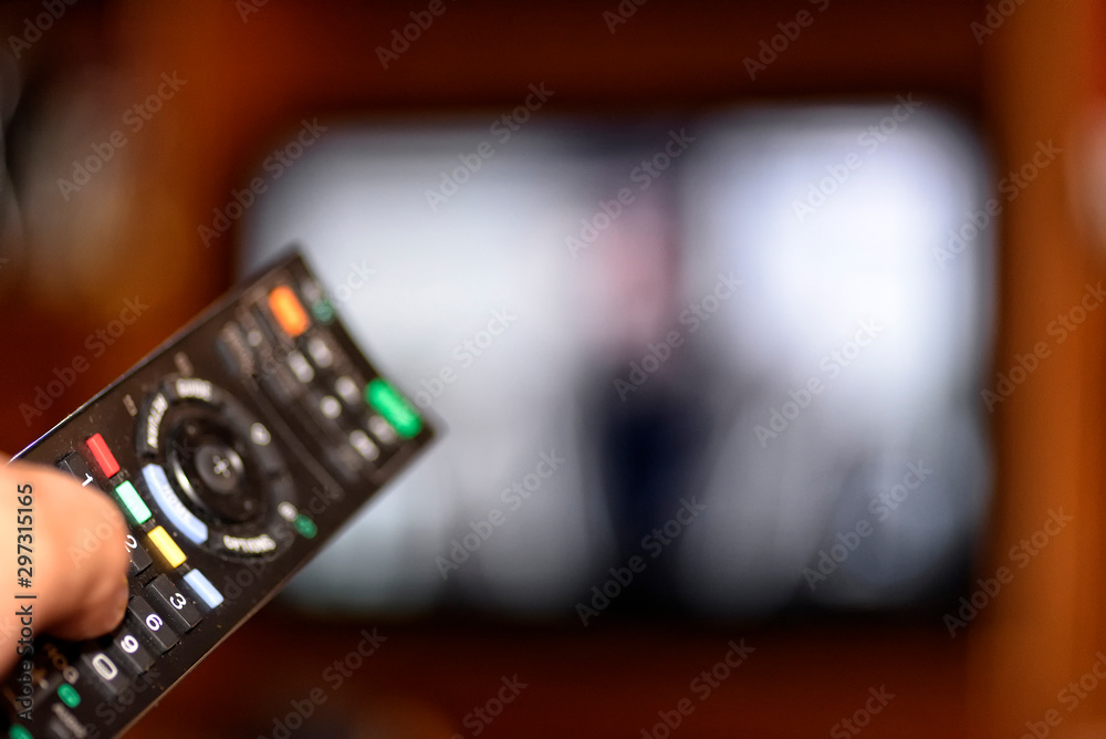 change TV channel with remote control