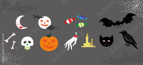 Halloween Icon set vector illustration