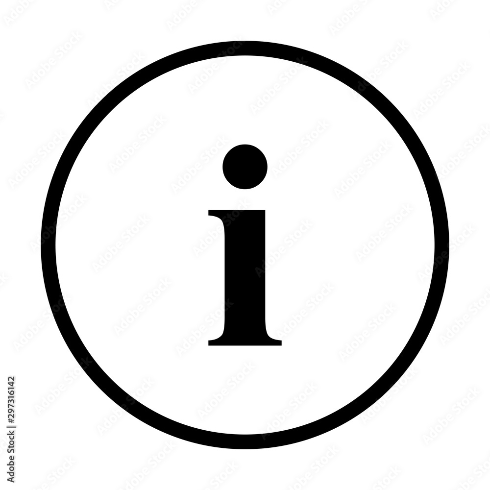 information outline icon sign vector information outline icon sign vector