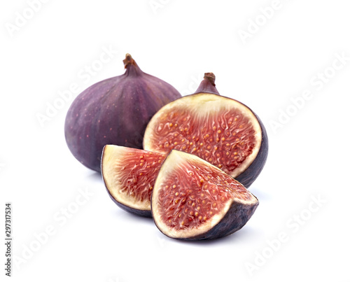 Fig fruits isolated on white background