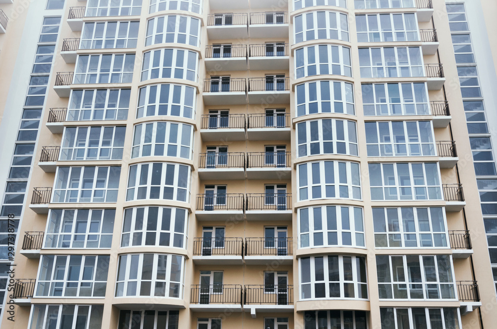 New empty residential high rise buildings New empty residential high rise buildings