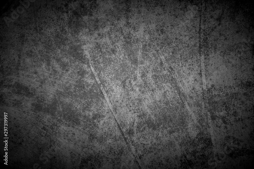 Texture of black concrete wall, cement background