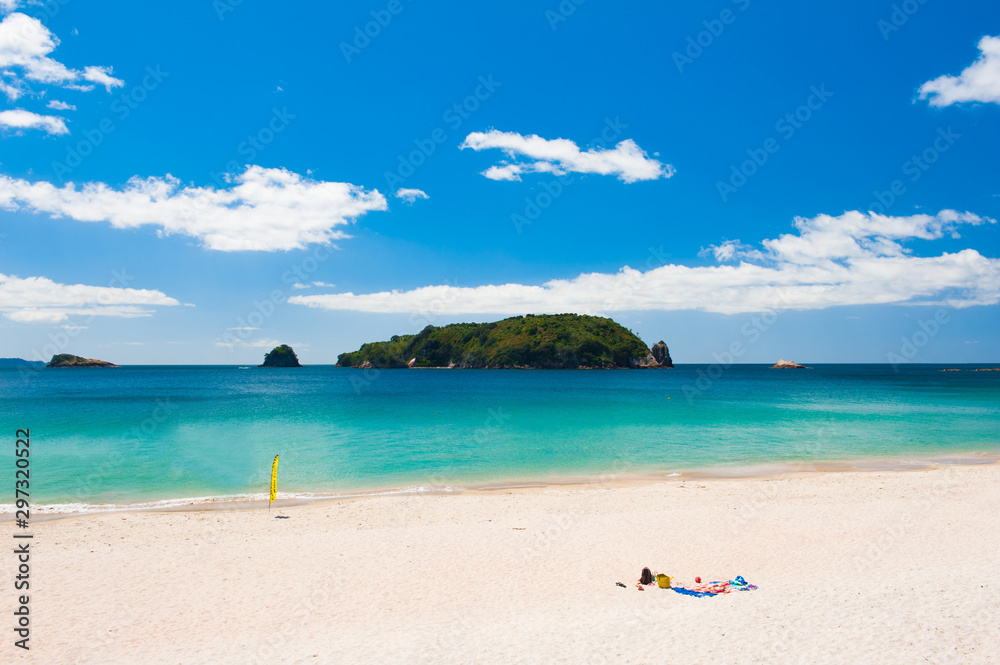 Hahei Beach at Coromandel Peninsula on New Zealand Hahei Beach at Coromandel Peninsula on New Zealand