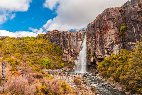 Taranaki Falls in The New Zealand