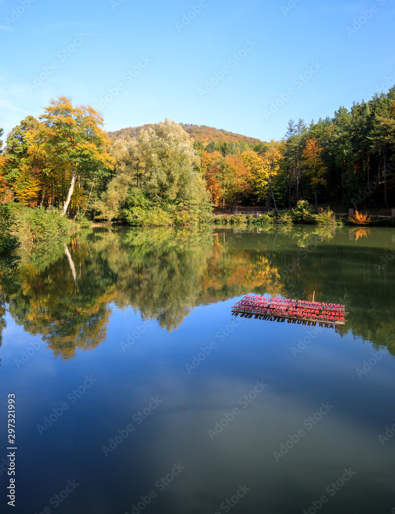 beautiful reflecting Lake and Forest during Autumn beautiful reflecting Lake and Forest during Autumn
