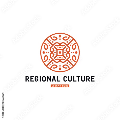 Regional Culture Logo Design. Culture and Religion Icon Design. Vintage and Creative Logo Vector