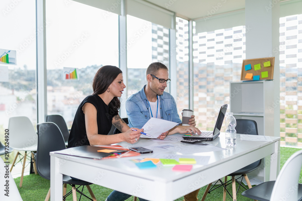 business people in the office working business people in the office working