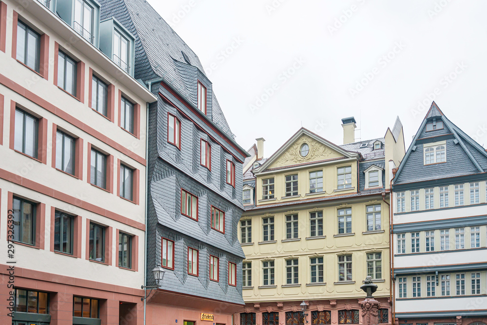 Frankfurt, Germany - January 22, 2019: Antique building view in Frankfurt, Germany.