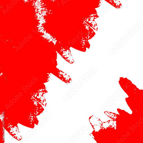 Abstract grunge red background with copy space, isolated on white background. Vector illustration