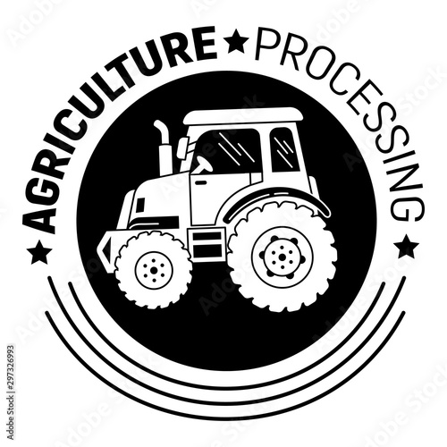 Agriculture processing logo. Simple illustration of agriculture processing vector logo for web design isolated on white background