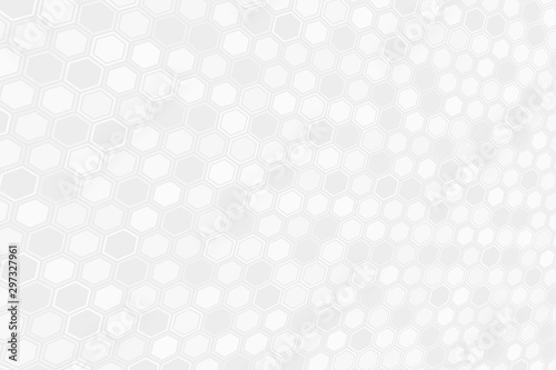 Abstract gray hexagonal background. Hexagonal cell texture.