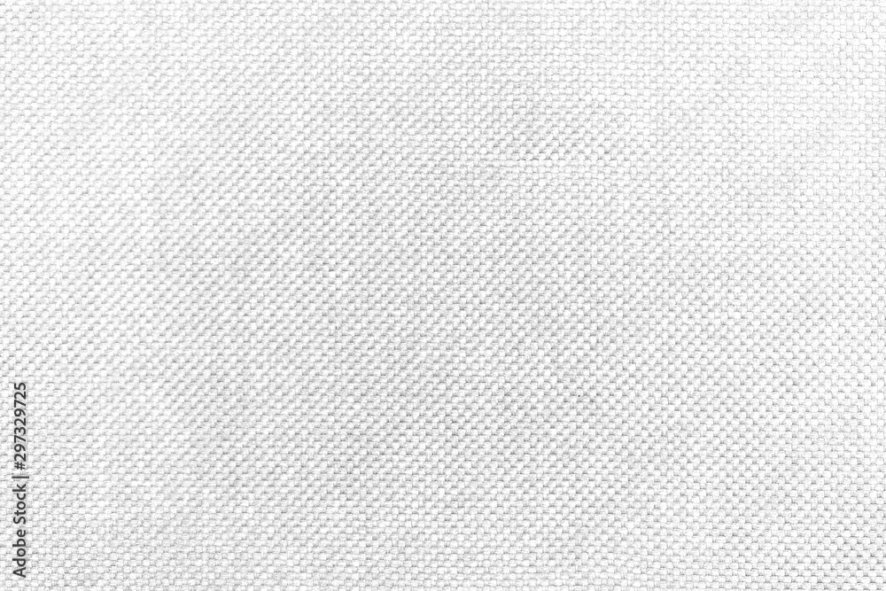 White natural texture of knitted wool textile material background. White cotton fabric woven canvas texture - obrazy, fototapety, plakaty 