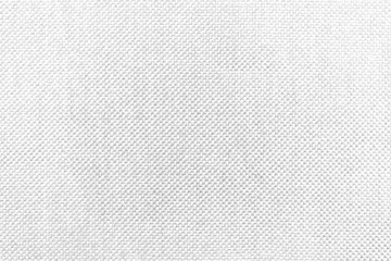 White natural texture of knitted wool textile material background. White cotton fabric woven canvas texture