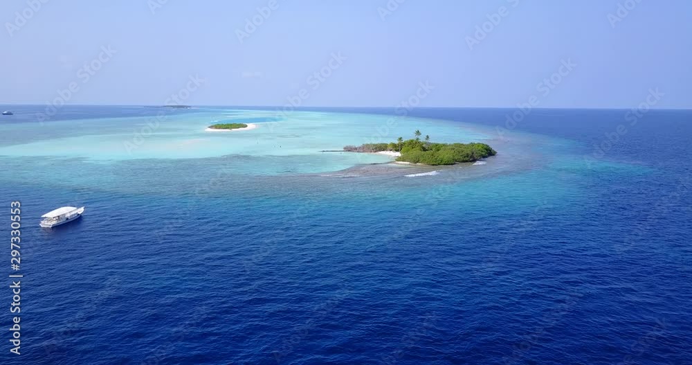Aerial View Of The Beautiful Isles Of The Maldives - Aerial Shot Aerial View Of The Beautiful Isles Of The Maldives - Aerial Shot