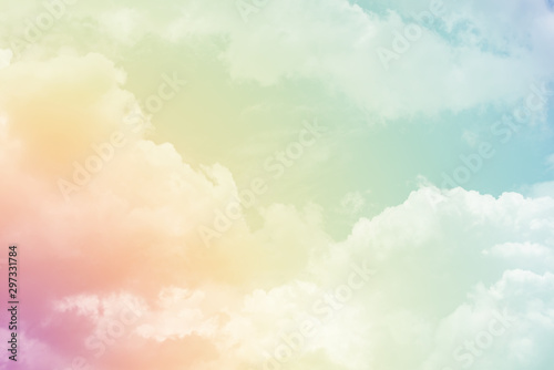 cloud background with a pastel colour