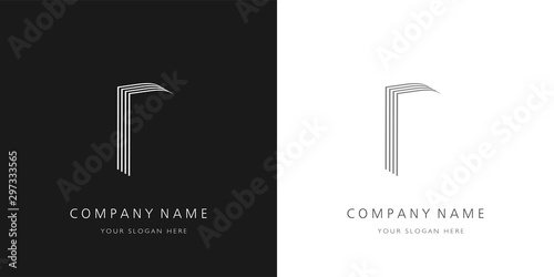 p logo letter modern design vector illustration
