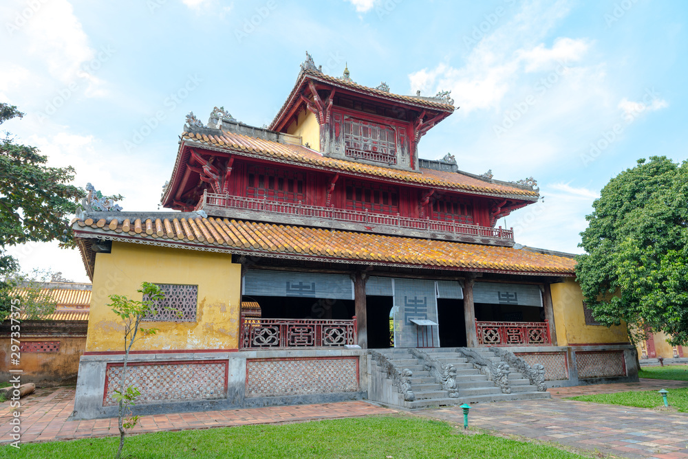 Building in the Imperial City of Hue, Vietnam Sep, 2018, Thien Mu Pagoda City of Hue, Vietnam Sep, 2018 Building in the Imperial City of Hue, Vietnam Sep, 2018, Thien Mu Pagoda City of Hue, Vietnam Sep, 2018