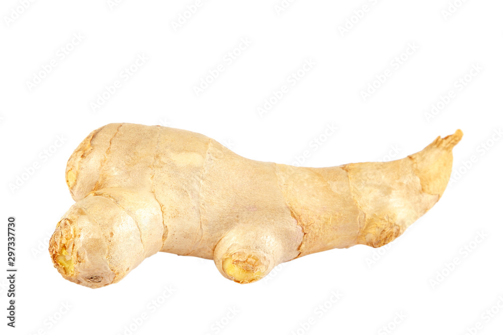 Ginger root isolated on a white background